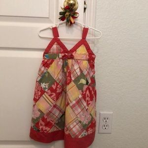 18-24 month Janie and Jack dress with M2M hair bow